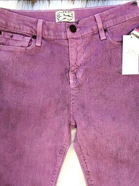 NWOT Girls La Miniatura Skinny Crackle Berry Jeans Size 12